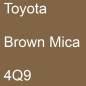 Preview: Toyota, Brown Mica, 4Q9.